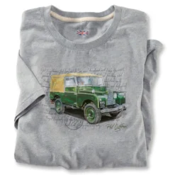 T-Shirt 'Land Rover' In Hellgrau