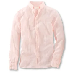 Lässiges Leinenhemd In Rosé