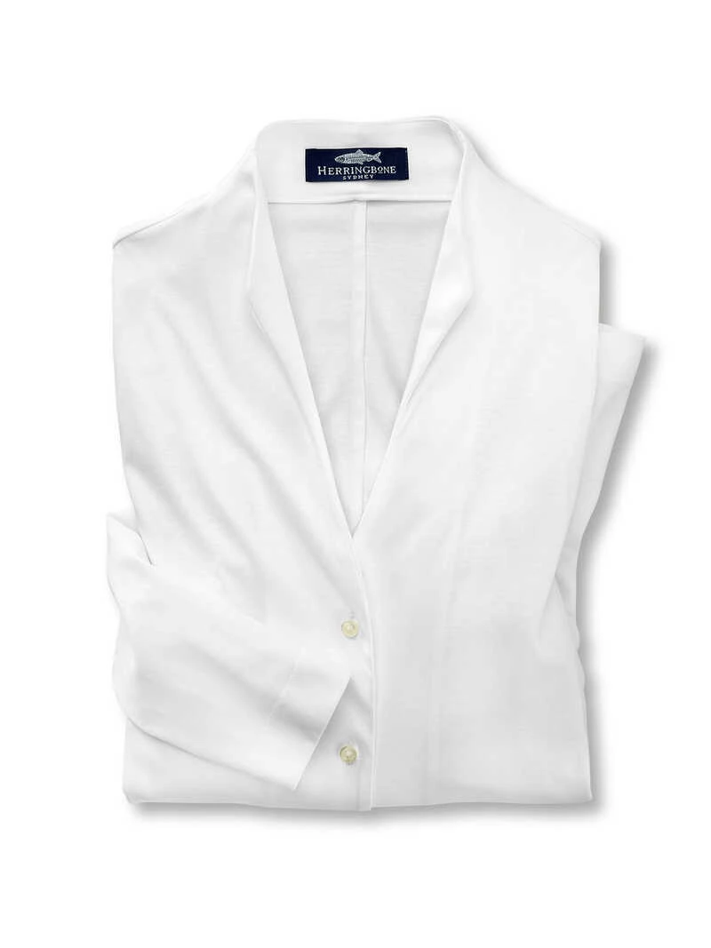 Jerseybluse Mit Kelchkragen 2 Jerseybluse Mit Kelchkragen – Bild 2