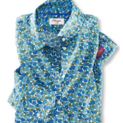 Hauchzarte Bluse In Irischen Farben