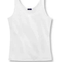 Jersey-Tanktop In Weiß