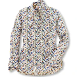 Sommerliche Printbluse 'Flower & Bee'