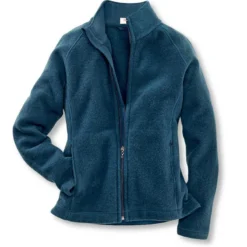Sportive Walkjacke Aus Reiner Wolle In Blue