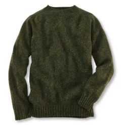 Grobstrickpullover In Tweedoptik