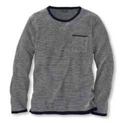 Lässiger Pullover Im Strukturstrick