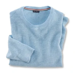 Leinenpullover Mit Schöner Struktur