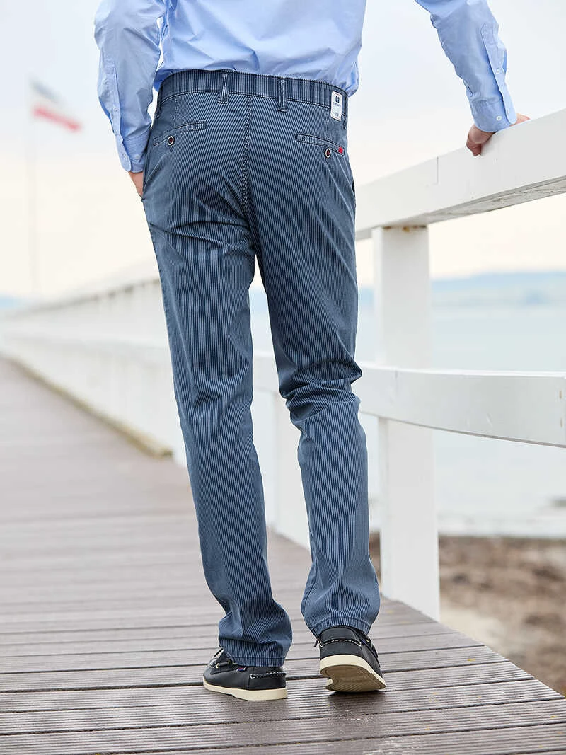 Sommerhose 'Stripes' In Blau 3 Sommerhose 'Stripes' In Blau – Bild 3