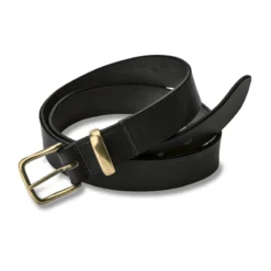 Englischer Sattelleder-Gürtel In Schwarz