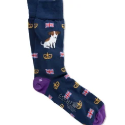 Corgi-Herrensocken 'Royal Crown Dog'