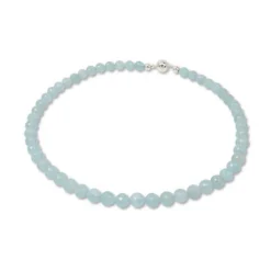 Schlichtes Aquamarin-Collier
