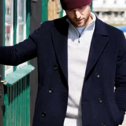 Der Beliebte 'Pea Coat' -Fred Perry Verkaufsgeschäft 83 1566 4