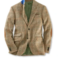 Premium-Fischgratsakko Aus Harris Tweed