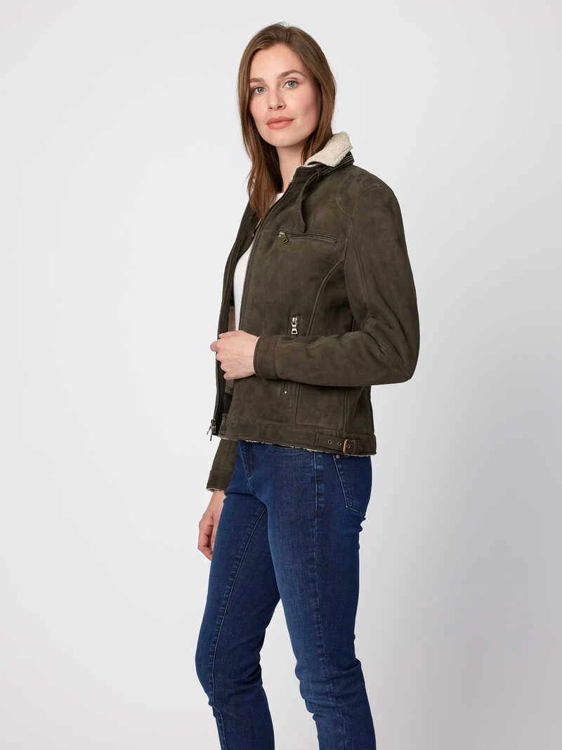 Damen-Lederjacke Im Bikerstil 3 Damen-Lederjacke Im Bikerstil – Bild 3