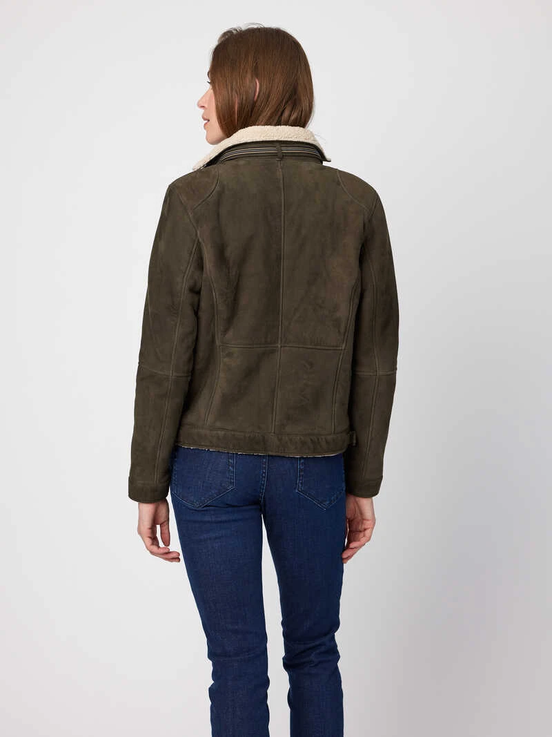 Damen-Lederjacke Im Bikerstil 4 Damen-Lederjacke Im Bikerstil – Bild 4