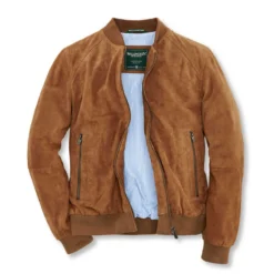 Lederblouson Aus Feinstem Ziegenvelours