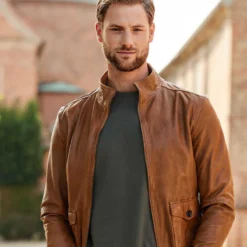 Lederblouson 'Wakefield' -Fred Perry Verkaufsgeschäft 83 1724 1