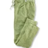 Grüne Leinen-Hose