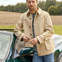 Cooler Sommertrench Im Dufflecoat-Style -Fred Perry Verkaufsgeschäft 83 1731 2